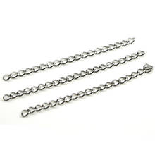 50pcs Metal Stainless Steel Extender Chains for Jewelry Making Necklace Bracelet Extension Chain Bulk DIY Jewelry Accessories 2024 - buy cheap