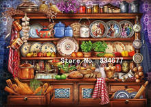 Mum's Kitchen Dresser Embroidery for Needlework Crafts14CT Counted Unprinted DIY Cross Stitch Kits Handmade Arts Wall Decor 2024 - buy cheap