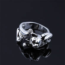 Кольцо Kinitial в ретро стиле женское, Винтажное кольцо в форме кошки, для танвечерние вечеринок, изящный подарок для девушек, бижутерия 2024 - купить недорого