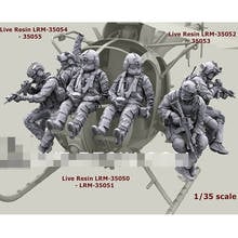 1/35 Resin Model figure GK Soldier Military theme Modern soldier, modern air force 9 people SET Unassembled and unpainted kit 2024 - buy cheap