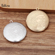 BoYuTe (10 Pieces/Lot) Round 32*6MM Metal Brass Phoenix Floating Locket Diy Memory Photo Locket Pendant 2024 - buy cheap