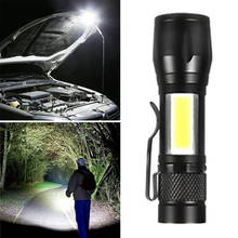 COB LED Torch Super Bright Flashlight Torches USB Rechargeable Work Light for Camping Hiking Backpack Outdoor Sports 2024 - buy cheap