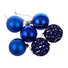 1 x Box Christmas Tree Ball Ornament Hanging Baubles Decorations for Xmas Party New Year Balls Home Décor(Dark Blue) 2024 - buy cheap