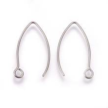 10pcs 304 Stainless Steel V-shaped Earring French Earring Hooks Findings Ear Hook Wire Settings Base Settings For Jewelry Making 2024 - buy cheap