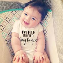 I've Been Promoted To Big Cousin Funny Newborn Baby Bodysuit Cotton Short Sleeve Baby Boy Onesie Romper Infant Body Baby Clothes 2024 - buy cheap