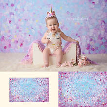 Art Painted - Newborn Portrait Photo Backdrops Purple Painted Printed Background Girls Art Photo Studio Backdrop 2024 - buy cheap