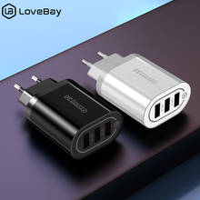 Lovebay USB зарядное устройство Quick Charge 3,0 QC Быстрая настенная Зарядка адаптер для мобильного телефона для iPhone 7 8 Plus X XR Max Micro Type C кабель 2024 - купить недорого