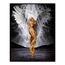 Набор для алмазной вышивки с изображением ангела вечной любви 5d «сделай сам», Набор для вышивки крестиком 2024 - купить недорого