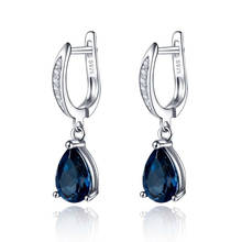 TOBILO Gorgeous Water Drop Shape Blue Cubic Zirconia Drop Earrings for Women Evening Party Elegant Accessories Classic Jewelry 2024 - buy cheap