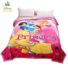 Edredón rosa de princesa Disney para dormitorio de niñas, edredón fino de tamaño individual de 150x200cm, con estampado 3D, para verano 2024 - compra barato