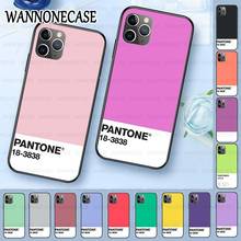 Soft Silicone Black Phone Case For iphone 11pro 5s 6s 7 8plus x xs xr xsmax coque Caliente Pantone TPU for iphone 11 Shell 2024 - buy cheap