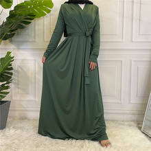 Ramadan Modest Abaya Dress Women Eid Mubarak Abaya Dubai Muslim Moroccan Kaftan Dresses Abayas Women Vestidos Robe Longue Femme 2024 - buy cheap