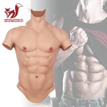 KUMIHO Sixth Generation Silicone False Abdominal Muscle False Pectoral Muscle Man Breast Strong Muscle Line Can exhale S/L Size 2024 - buy cheap