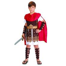 Fantasia infantil feminina, vestido de halloween de soldado guerreiro valorizo gladiador 2024 - compre barato