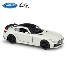 Модель Welly 1:36 Mercedes-AMG GTR, металлическая Гоночная машина из сплава, литые игрушечные автомобили, коллекция детских подарков 2024 - купить недорого