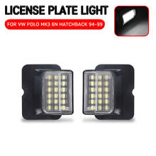 Led número de licença para vw polo mk3 6n hatchback 1994 1995 1996 1997 1998 1999, lâmpada da luz de placa, 2 peças 2024 - compre barato