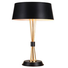 Lâmpada de mesa moderna dourada e27, luz preta para leitura, projeto de iluminação chique 2024 - compre barato