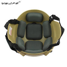 Тактические Сменные накладки для шлема VULPO, защитные накладки из пены с эффектом памяти для Airsoft CP Fast MICH, аксессуары для шлема 2024 - купить недорого