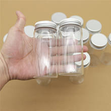 Frasco de vidro picante 12 tamanhos 47*100mm 130ml tampa parafuso prata mini frascos faça você mesmo artesanato transparente frascos vazios 2024 - compre barato
