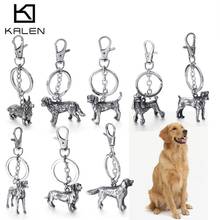 KALEN Stainless Steel Pet Dog Key Chains Men Women Animal Corgi Labrador Shepherd Poodle Dog Key Chain Jewelry Gifts 2024 - buy cheap