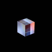 Dichroic Glass 25mm Optical Color X-Cube Four Side Polished  K9 Prism for Teaching Experiment Laser Cube Rainbow Glass Wholesale 2024 - buy cheap