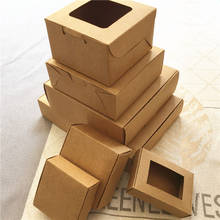 25pcs/lot  Big And Small  Kraft cardboard packing gift box handmade soap candy For Wedding Decorations Event Party 2024 - buy cheap