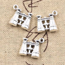 12pcs Charms Double Sided Telescope 15x15mm Antique Bronze Silver Color Pendants DIY Making Findings Handmade Tibetan Jewelry 2024 - buy cheap