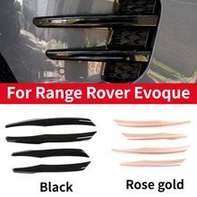 ABS Black Car Rose gold Front Fog Lamp Frame Trim Exterior decoration Accessories For Land Rover Range Rover Evoque L551 2019-20 2024 - buy cheap