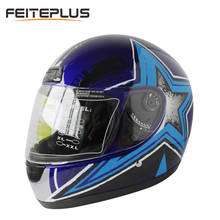 Motocross Full Face Helmet Universal Motorcycle Helmet Unisex Adult Helmet Four Seasons Electric Cars Bike DOTECE 2024 - buy cheap