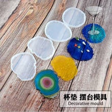 New Transparent Silicone Mould Dried Flower Resin Decorative Craft DIY Irregular coaster Mold epoxy resin molds for jewelry 2024 - buy cheap