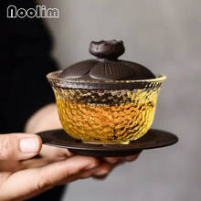 Taza de té japonesa de cerámica Gaiwan, juego de té de Kung Fu, taza de té blanca grande y creativa, taza de té de arcilla púrpura Jingdezhen 2024 - compra barato
