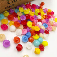 50 peças 12.5mm mini botões de plástico em semicírculo costura/apliques/artesanato do bebê lotes pt84 2024 - compre barato