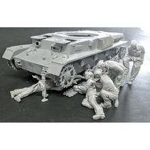 1/35 Scale Tankers Repairing (No Tank) Unpainted Resin Figure Building Kit 2024 - buy cheap