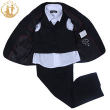 Nimble Suit for Boy Wedding Suit Shining Black Kids School Uniform Roupas Infantis Menino Boys Suits for Weddings Jogging Garcon 2024 - buy cheap