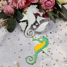 Hippocampus Metal Cutting Dies for DIY Scrapbooking Album Paper Cards Decorative Crafts Embossing Die Cuts 2024 - buy cheap