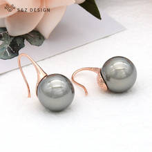 S&Z DESIGN 2021 New Elegant Vintage Pearl Gold Dangle Earrings For Woman Korean Fashion Jewelry Party Girl's Luxury Cute Earring 2024 - buy cheap