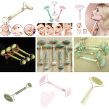 Multi Portable Pratical Facial Massage Roller Natural Jade Anti Wrinkle Face Slimming Shaper Body Foot Relaxation Beauty Tool 2024 - buy cheap