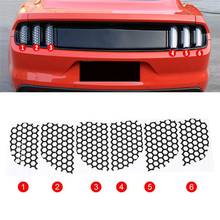 6Pcs/Set PVC Car Rear Tail Light Stickers Taillight Lamp Cover Honeycomb Decoration Stickers For Ford Mustang 2015 to 2017 2024 - buy cheap