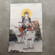 36 дюймов Тибет шелковой вышивкой бодхисаттва манджушри богиня сострадания Tangka живопись танка росписи 2024 - купить недорого