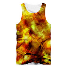 IFPD EU Size Funny Abstract Art Smoke 3d Colorful Print Tank Tops Men Sleeveless Shirt Fitness Bodybuilding Vest Harajuku 6XL 2024 - buy cheap