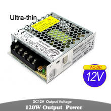 Ultrathin DC Power Supply 12V 24V 15W 24W 36W 48W 60W 72W 100W 120W Transformers 100-240v AC to DC12V DC24V SMPS For Led Light 2024 - buy cheap