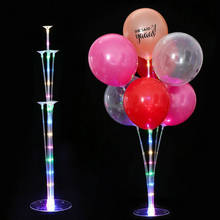 1 Juego de soporte de columna para globos, pegatinas, soporte de globo con LED para decoración de fiesta, Baby Shower, accesorios de globos 2024 - compra barato