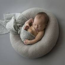 Juego de accesorios de fotografía para bebé recién nacido, sofá para posar y envolver mantas de punto, accesorios para sesión de fotos infantil, 1 Juego 2024 - compra barato
