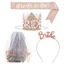 Bachelorette Party Rose Gold Bride To Be Sash Hen Party Decoration Hen Night Decoration Supplies Shiny Sashes 2024 - buy cheap