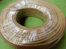 Corda de cânhamo redonda 100 metros 2x0.75 corda têxtil vintage cabo retrô de tecido de fio elétrico