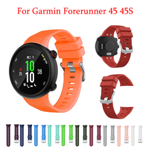 Красочные Силиконовый браслет на запястье для Garmin Forerunner 45 45S официальный стиль замена Смарт-часы, модные аксессуары 2024 - купить недорого