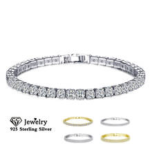 Женские Простые браслеты CC с фианитами, модные классические свадебные украшения, Прямая поставка B045 2024 - купить недорого
