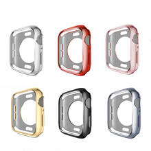 Funda suave de TPU para Apple Watch, Protector de parachoques transparente para iWatch 5, 4, 3, 2, 1, 42mm, 38mm, 40mm, 44mm 2024 - compra barato