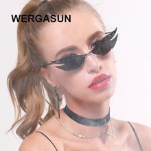 WERGASUN-gafas de sol de estilo ojo de gato para mujer, anteojos de sol femeninos con montura de Metal, con gradiente Vintage, a la moda, con UV400, 2020 2024 - compra barato