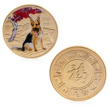 2018Dog New Year Commemorative Coin Gift Souvenir Decoration Golden Silver Puppy 2024 - buy cheap